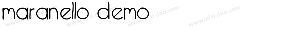 Maranello Demo字体转换